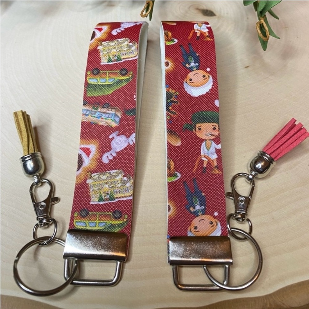 Christmas Vacation Design Keychain Wristlet (price for 1)